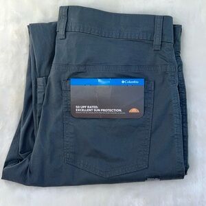 Columbia Sun Protection 50 UPF Gray/Blue Outdoor Pants Regular - Mens 32x30 NWT